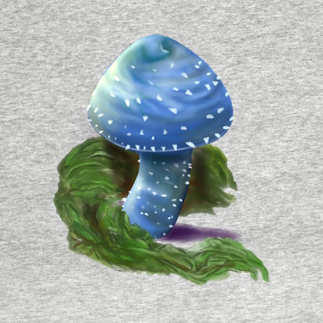 Blue Mushroom by CandifiedChaos